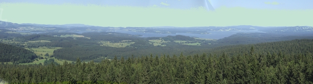 Blick auf den Moldaustausee